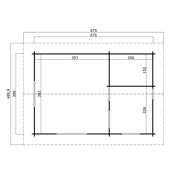 Kjellerup havehus i ubehandlet p 21,7m2