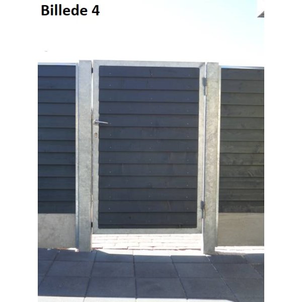 Enkeltlåge med rukolås i bredde 90cm x H