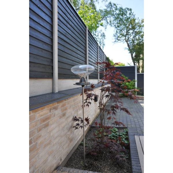 Klinkehegn trykimp. gran grundmalet sort 189x90cm (120cm over jord)