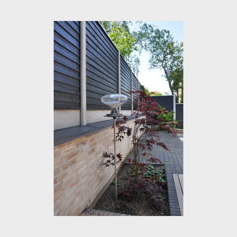 Klinkehegn i sortmalet trykimprgneret gran 189x120cm (150cm over jord)