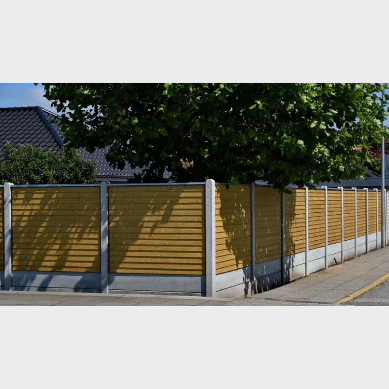 Klinkehegn i trykimprgneret gran 189x150cm (180cm over jord)