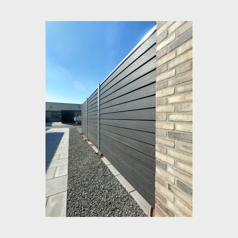 Korfu komposithegn i dobbeltklik med stlstolper - Platinklasse