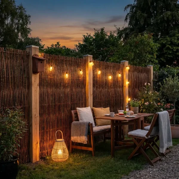 Vojens pileflethegn 120x100 cm � naturligt, kraftigt og holdbart