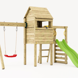 Luomi leget�rn trykimpr�gneret med gr�n rutsjebane