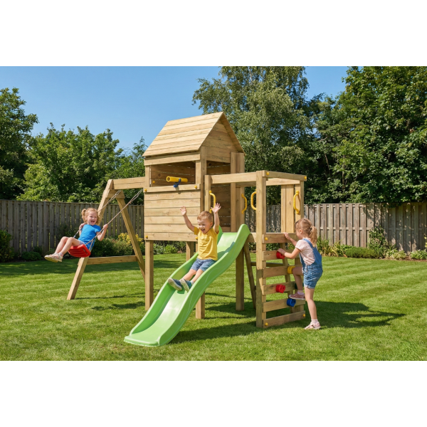 Luomi leget�rn trykimpr�gneret med gr�n rutsjebane