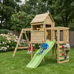 Luomi leget�rn trykimpr�gneret med gr�n rutsjebane