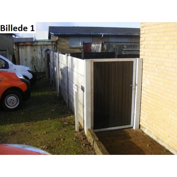 Enkeltlåge med rukolås i bredde 90cm x H