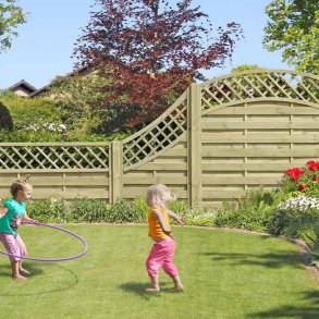 Lamelhegn bue nedad med espalier model Kiel 90x160/90cm (BxH)