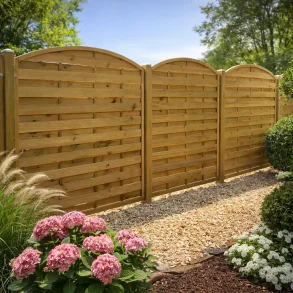 Lamelhegn bue opad 180x180/160cm (BxH) - model Kampen 