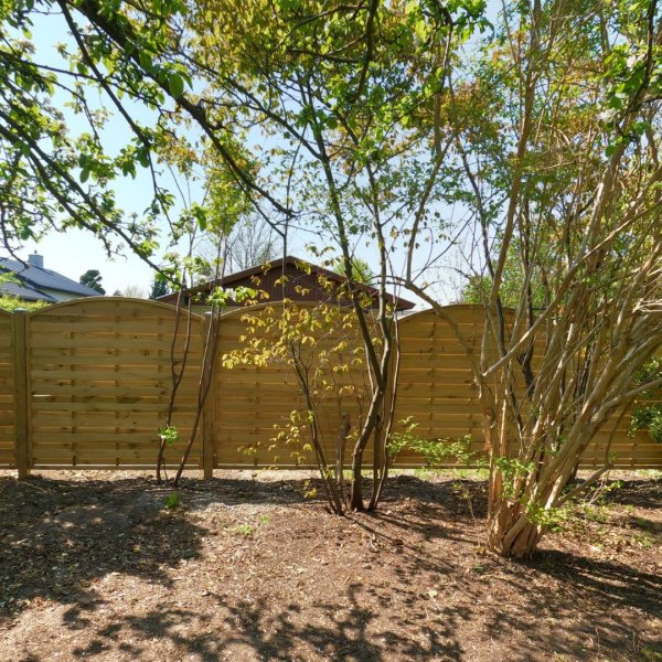 Lamelhegn bue opad model Kampen 180x180/160cm (BxH)