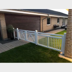 Linea dobbeltlge i hvid 300x80cm (BxH)