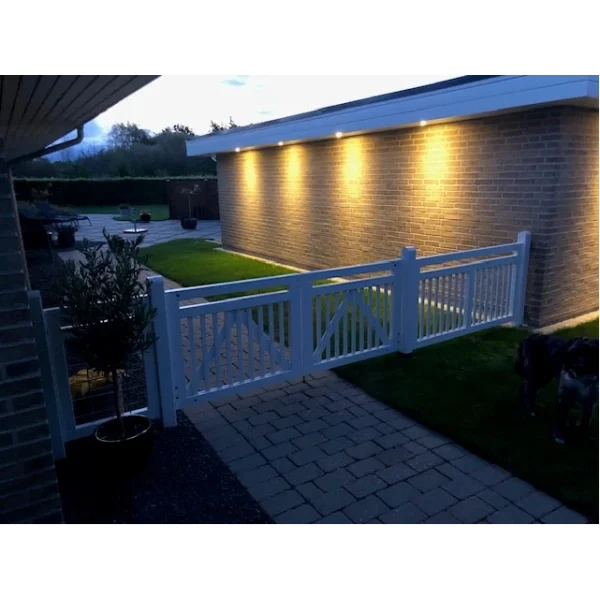 Linea dobbeltlge i hvid 300x80cm (BxH)