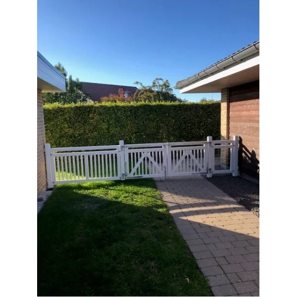 Linea dobbeltlge i hvid 300x80cm (BxH)