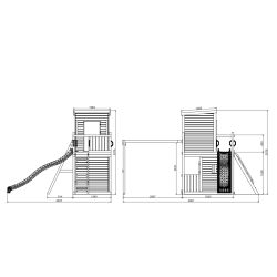 Lofter leget�rn trykimpr�gneret med gr�n rutsjebane