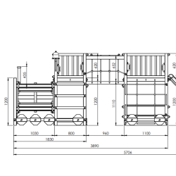 Loco express leget�rn teak farvet med gr�n rutsjebane