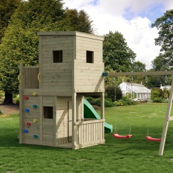 Lofter leget�rn trykimpr�gneret med gr�n rutsjebane