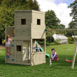 Lofter leget�rn trykimpr�gneret med gr�n rutsjebane