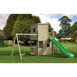 Lofter leget�rn trykimpr�gneret med gr�n rutsjebane