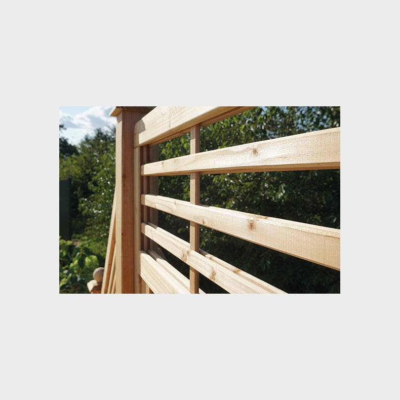 Locarno terrassehegn i lrk 90x180cm (BxH)