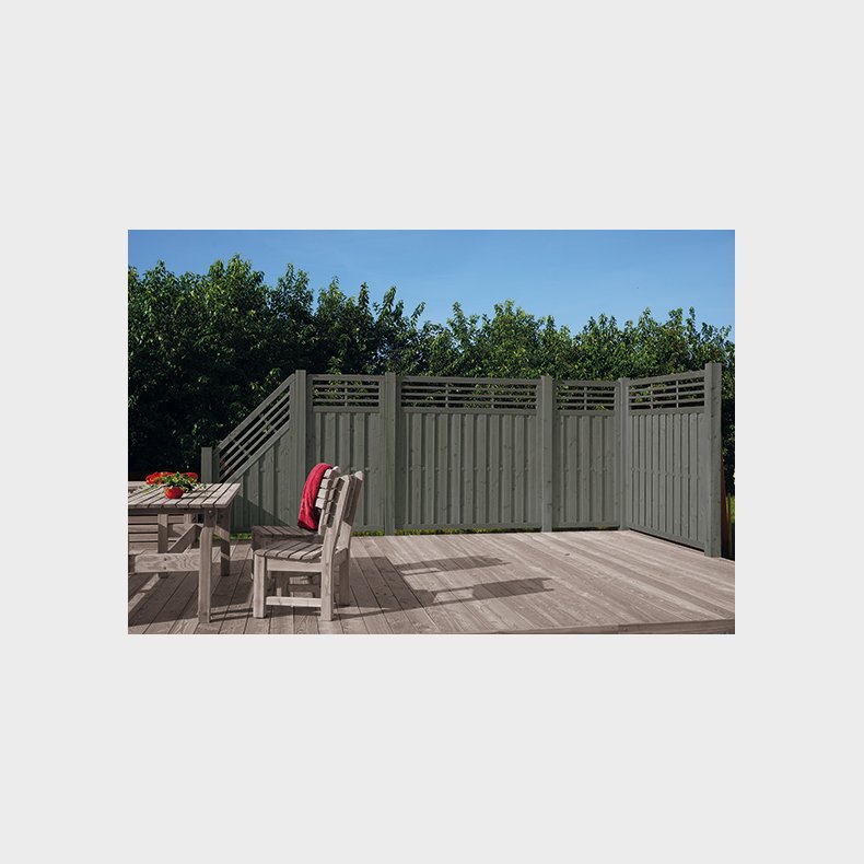 Locarno terrassehegn i granit 180x180cm (BxH)