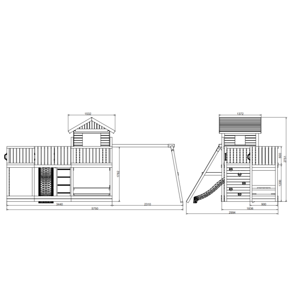 Longstepper  leget�rn trykimpr�gneret med gr�n rutsjebane