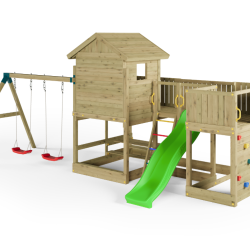 Longstepper leget�rn trykimpr�gneret med gr�n rutsjebane