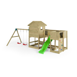 Longstepper  leget�rn trykimpr�gneret med gr�n rutsjebane