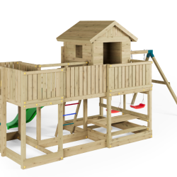 Longstepper leget�rn trykimpr�gneret med gr�n rutsjebane