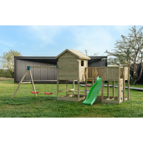 Longstepper leget�rn trykimpr�gneret med gr�n rutsjebane