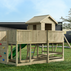 Longstepper leget�rn trykimpr�gneret med gr�n rutsjebane