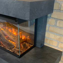 La Nordica Lumen 870 Elektrisk Vghngt Pejs  Antracit Ramme