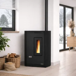 Luisella pilleovn � kompakt, lydsvag og effektiv varme til mindre boliger