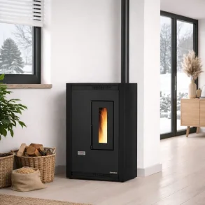 Luisella pilleovn � kompakt, lydsvag og effektiv varme til mindre boliger