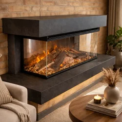 La Nordica Lumen 870 Elektrisk V�gh�ngt Pejs � Antracit Ramme