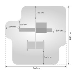 Mlkevejen legetrn i teak inkl. rutsjebane, klatrevgge, klatrereb m.m.