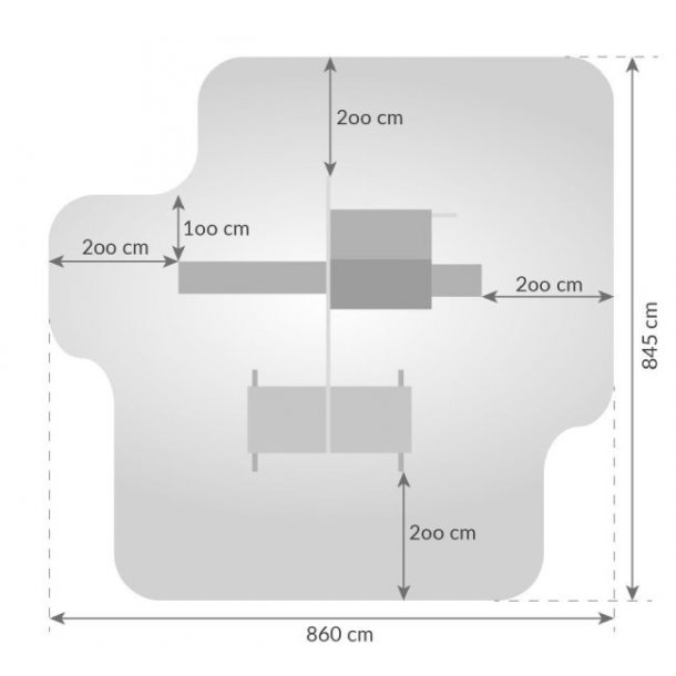 Mlkevejen legetrn i teak inkl. rutsjebane, klatrevgge, klatrereb m.m.