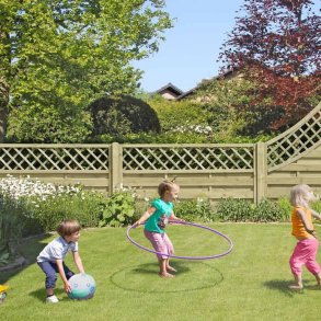 Lamelhegn 180x90 cm med espalier - model Toftlund 