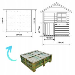 Legehus Mathias  klassisk og charmerende legehus i FSC-certificeret tr - Slvklasse 1,41m2