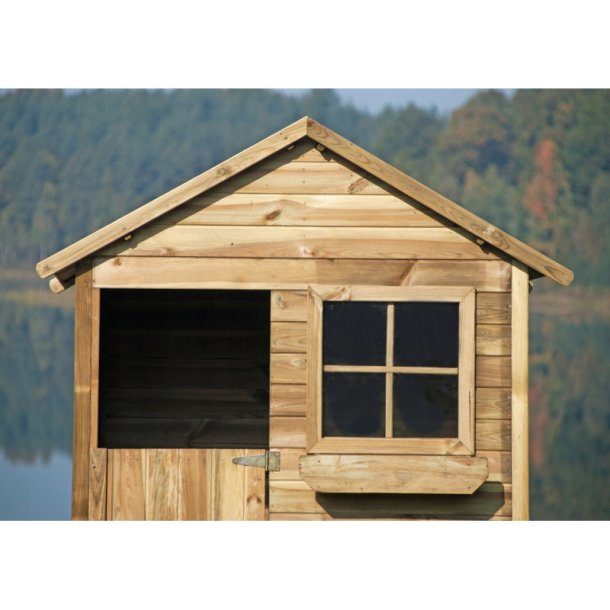 Legehus Mathias  klassisk trlegehus med blomsterkasse og vindue