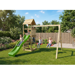 MaxPlay 2.2 leget�rn med to gynges�der, rutsjebane og klatrev�g