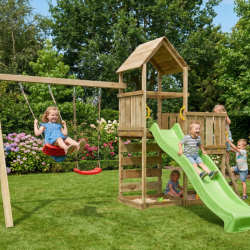 MaxPlay 3.2 leget�rn med to gynges�der, rutsjebane og klatrev�g