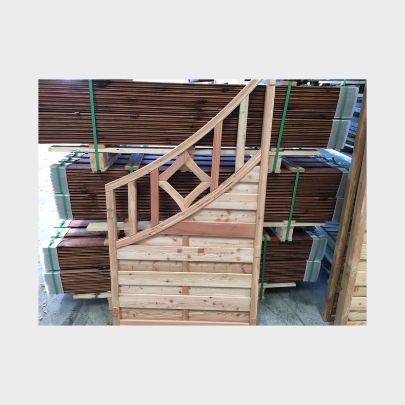 Mayor hegn med bue i l�rk 90x161/90cm (BxH)