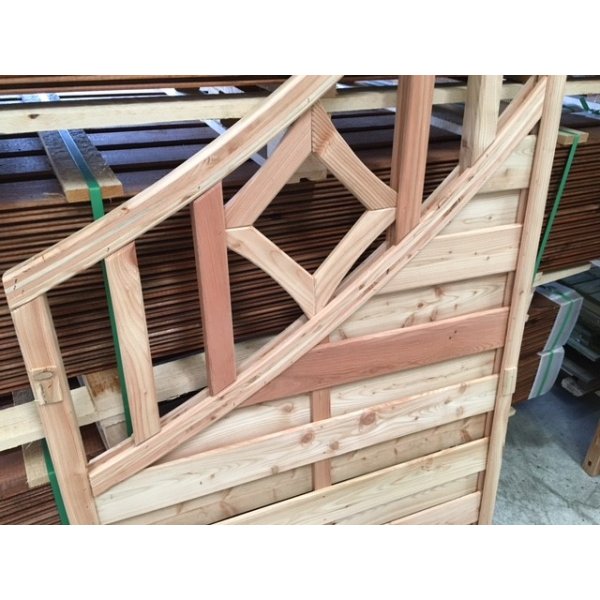Mayor hegn med bue i l�rk 90x161/90cm (BxH)