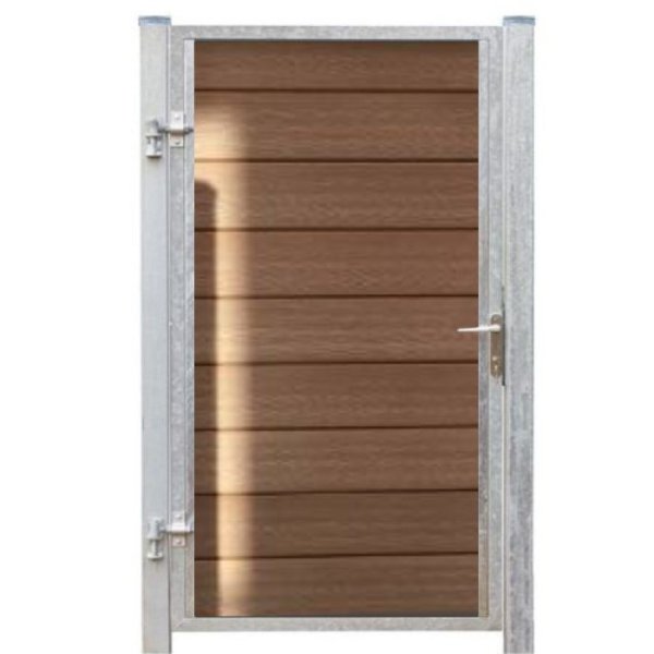 Milano enkeltlge i komposit inkl. stolper 97cm i bredden x den valgte hjde