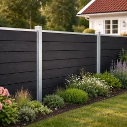 Milano komposithegn med galvaniserede st�lstolper - Guldklasse