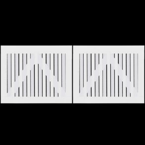 Nagano dobbeltlge hvid 200x80cm (BxH)