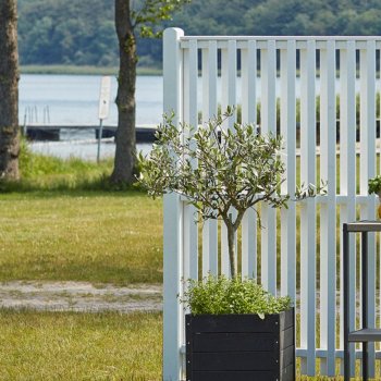 Guldklasse: PLUS Nagano terrassehegn inkl. trstolper og tilbehr