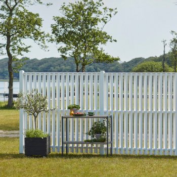 Guldklasse: PLUS Nagano terrassehegn inkl. trstolper og tilbehr