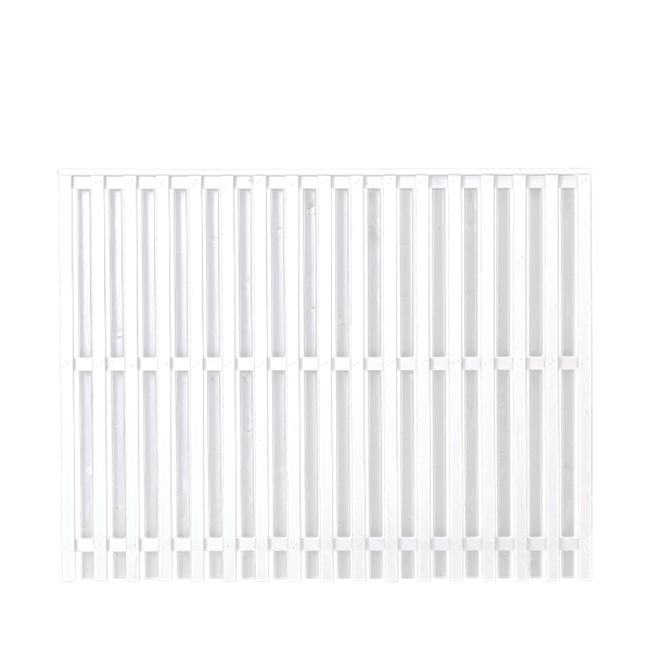 Nagano hegn i grundmalet hvid 180x140cm (BxH)