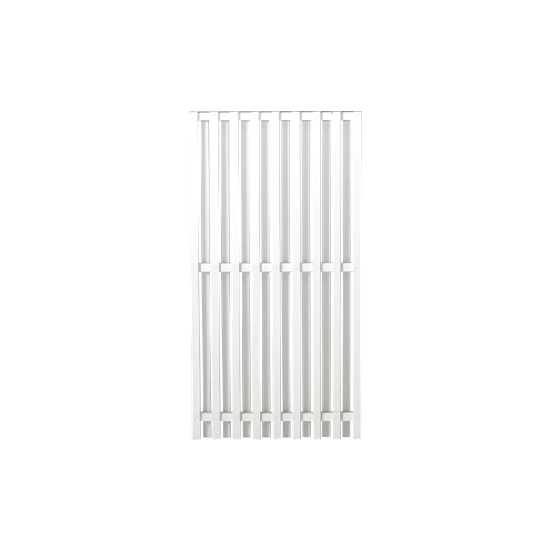 Nagano hegn i grundmalet hvid 90x180cm (BxH)